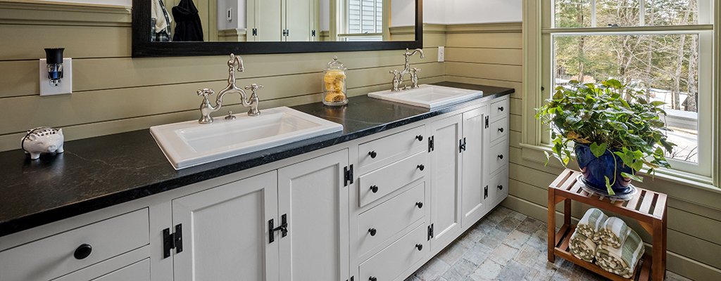Custom bath cabinets